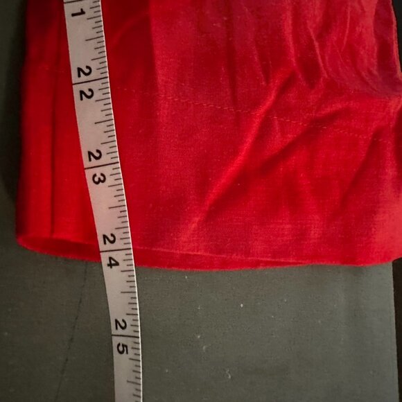 XL NWT Farm Rio CHERRY RED LINEN JUMPSUIT ROMPER- NWT - Picture 12 of 12